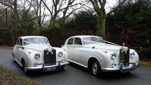 Two Classic Rolls-Royce Silver Cloud side by side in Cheshire