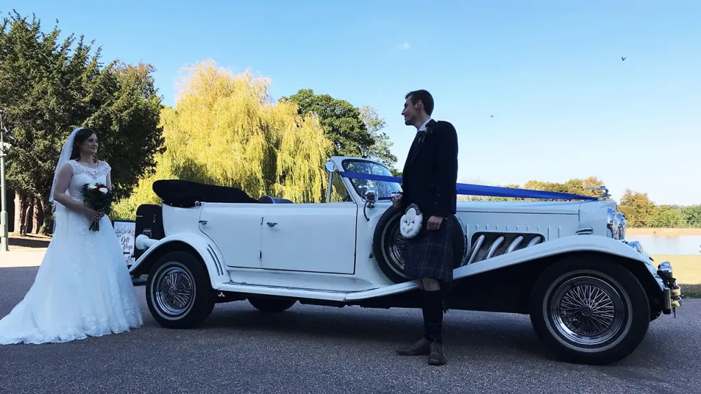 Beautiful car with an excellent driver who went beyond the call of duty and even helped me with my dress to avoid the puddles. Worth every penny, such an iconic car and a privilege to arrive spectacularly in style.