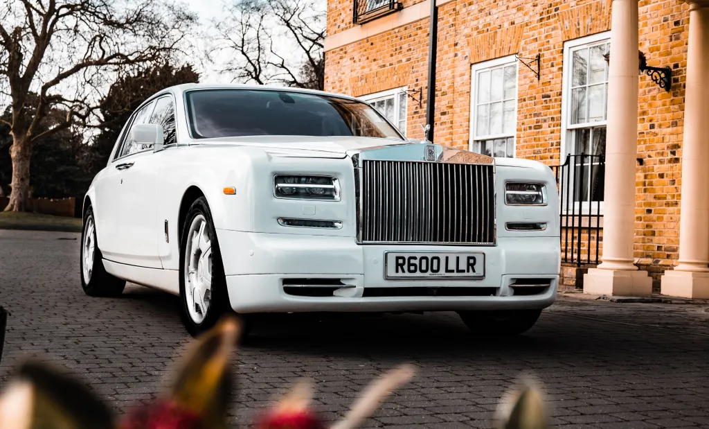 White Rolls-royce hired in Cannock