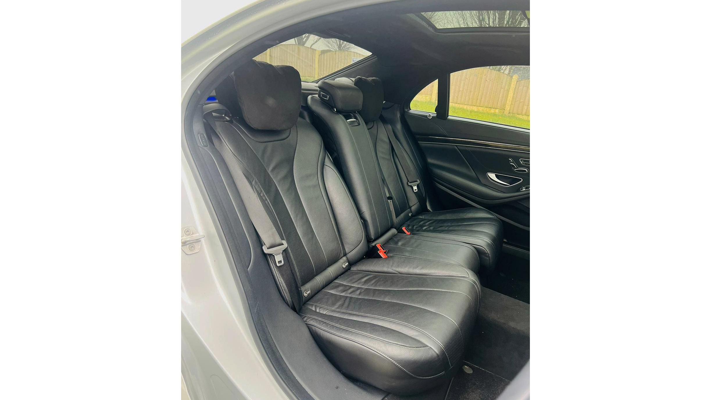 Rear interior Black Leather