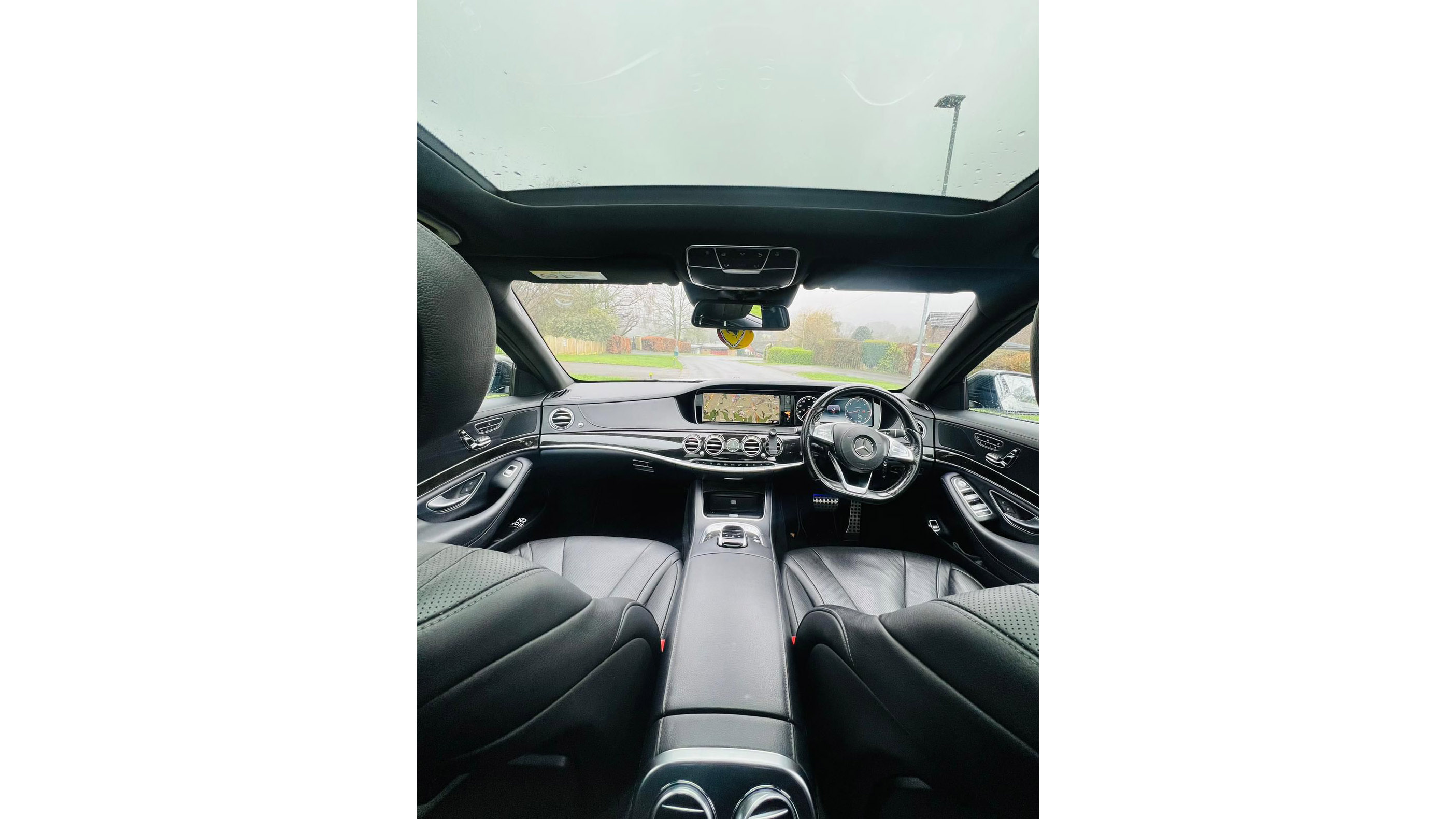 interior view with panoramic sunroof