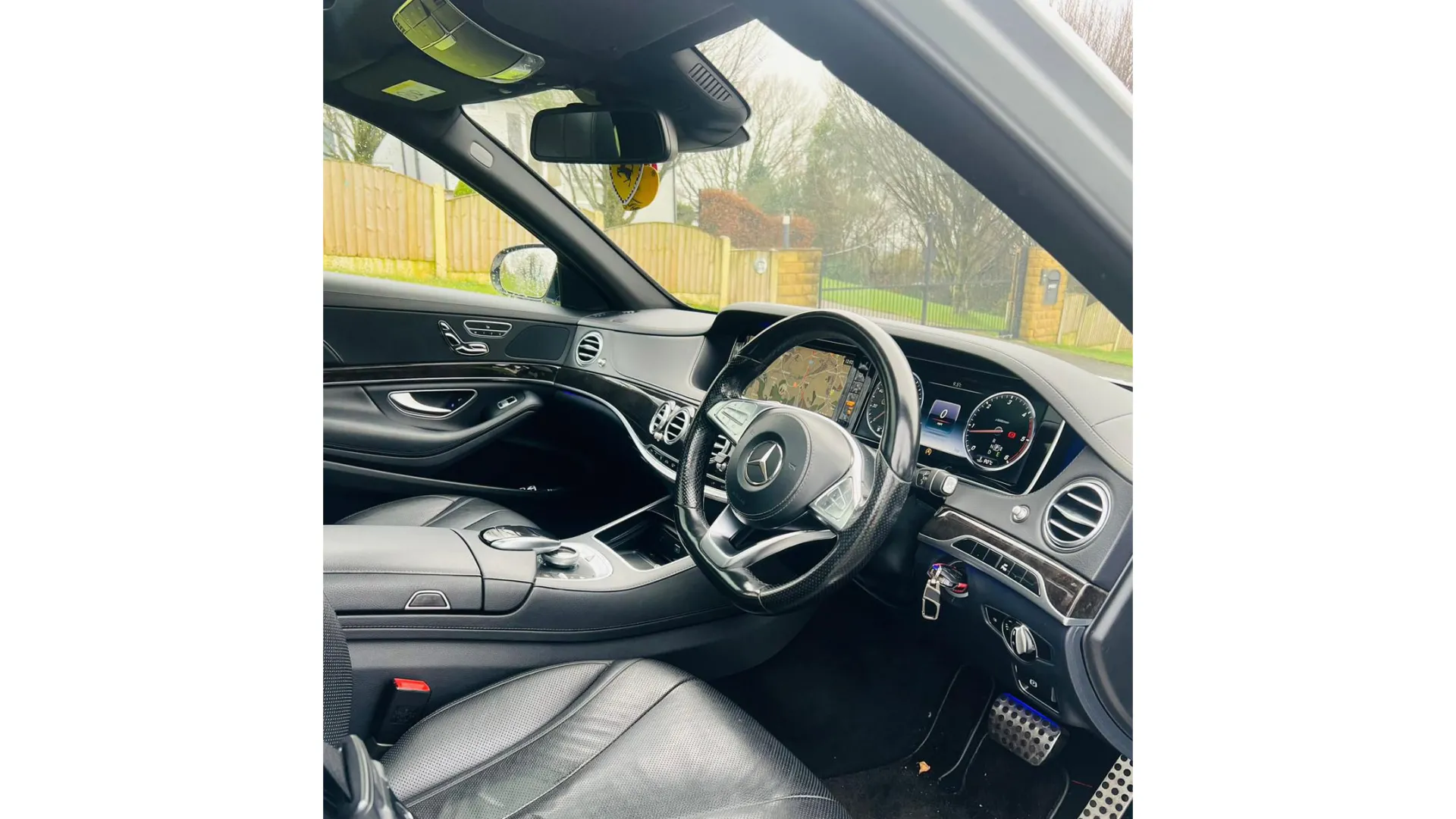 interior front view of Mercedes