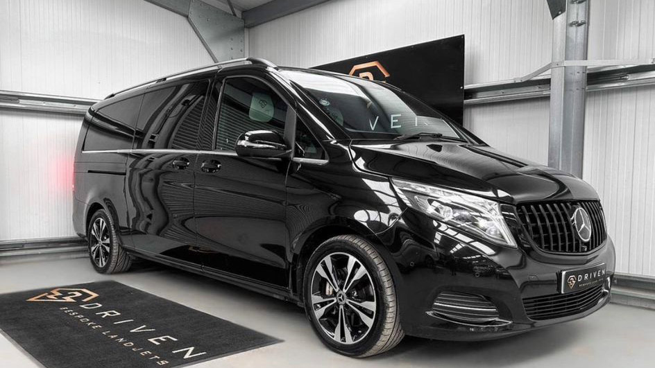 Black Mercedes V-class customised by Driven