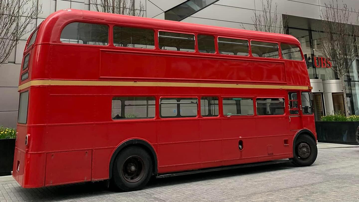 Right side view of Routemaster bus