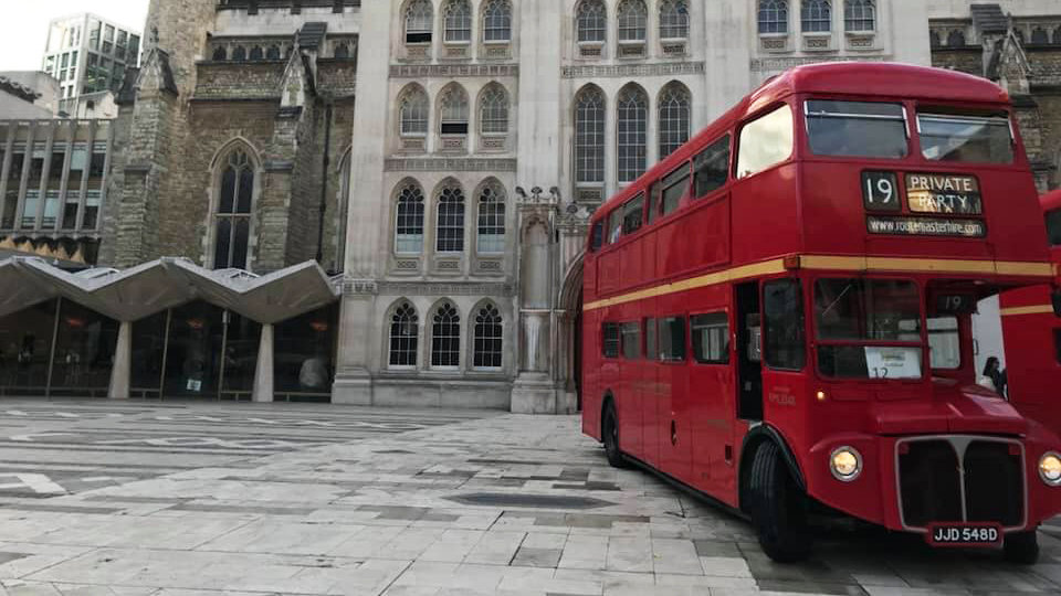 Red Routermaster bus