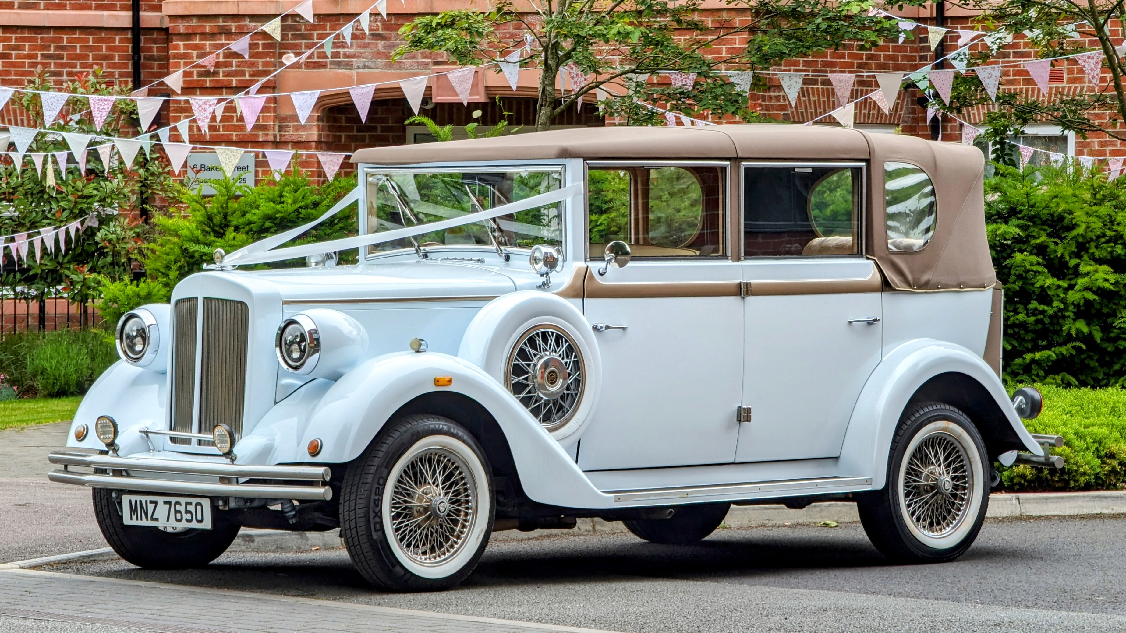 white Regent Wedding Car