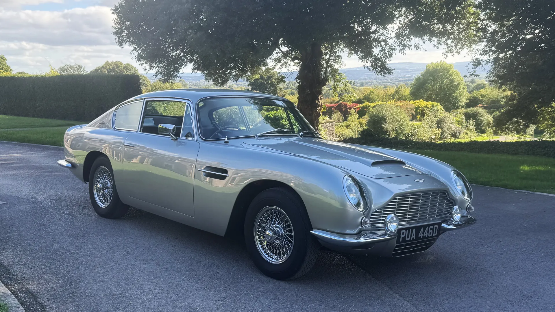 Classic Silver Aston Martin DB6