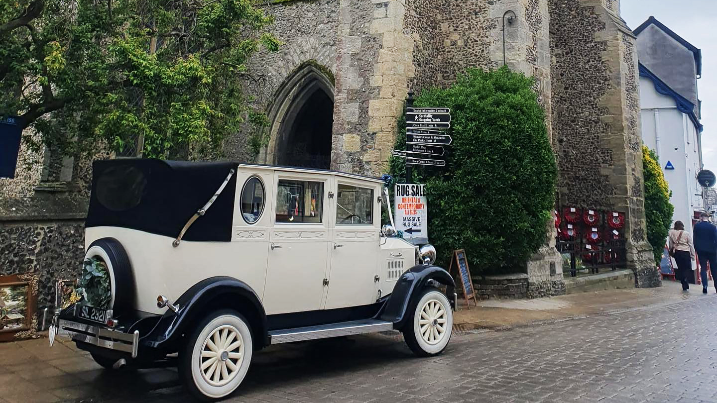 Ivory Imperial with black wheel arches.