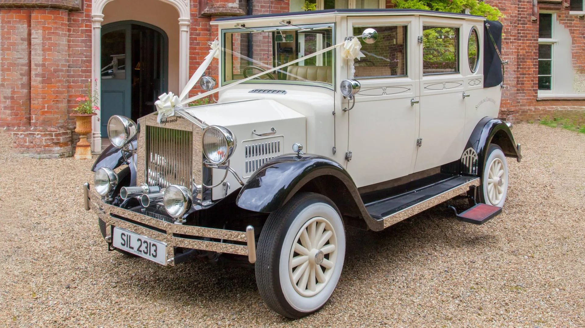 Black & Ivory Vintage Imperial Convertible