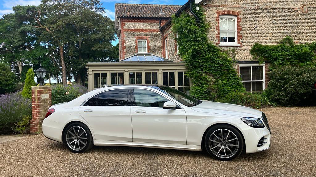 White Modern Mercedes S-Class