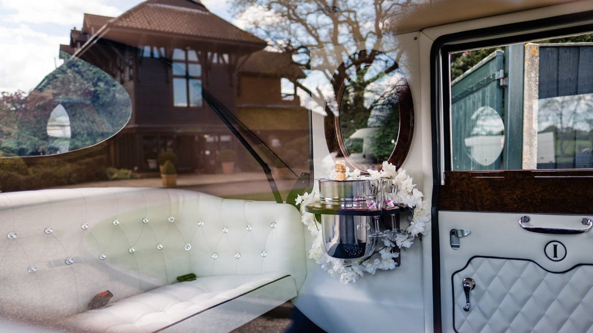 Two-Tonw Silver Vintage Imperial Convertible Limousine