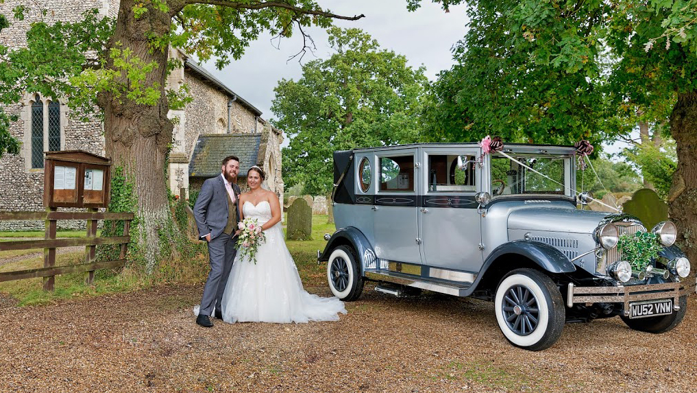 Two-Tonw Silver Vintage Imperial Convertible Limousine