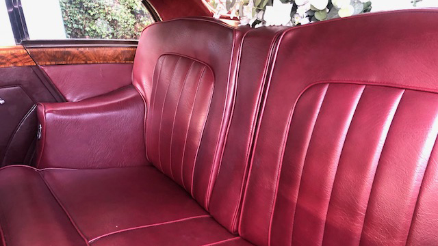 red leather rear inside inside rolls-royce