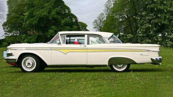 Left side view of Classic Ford Edsel