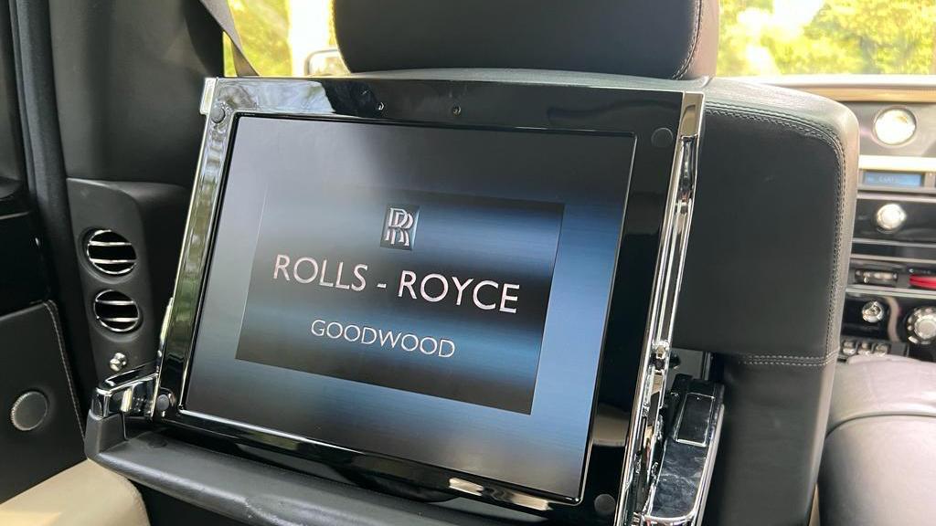 Rolls-Royce Phantom rear entertainment screen for passengers