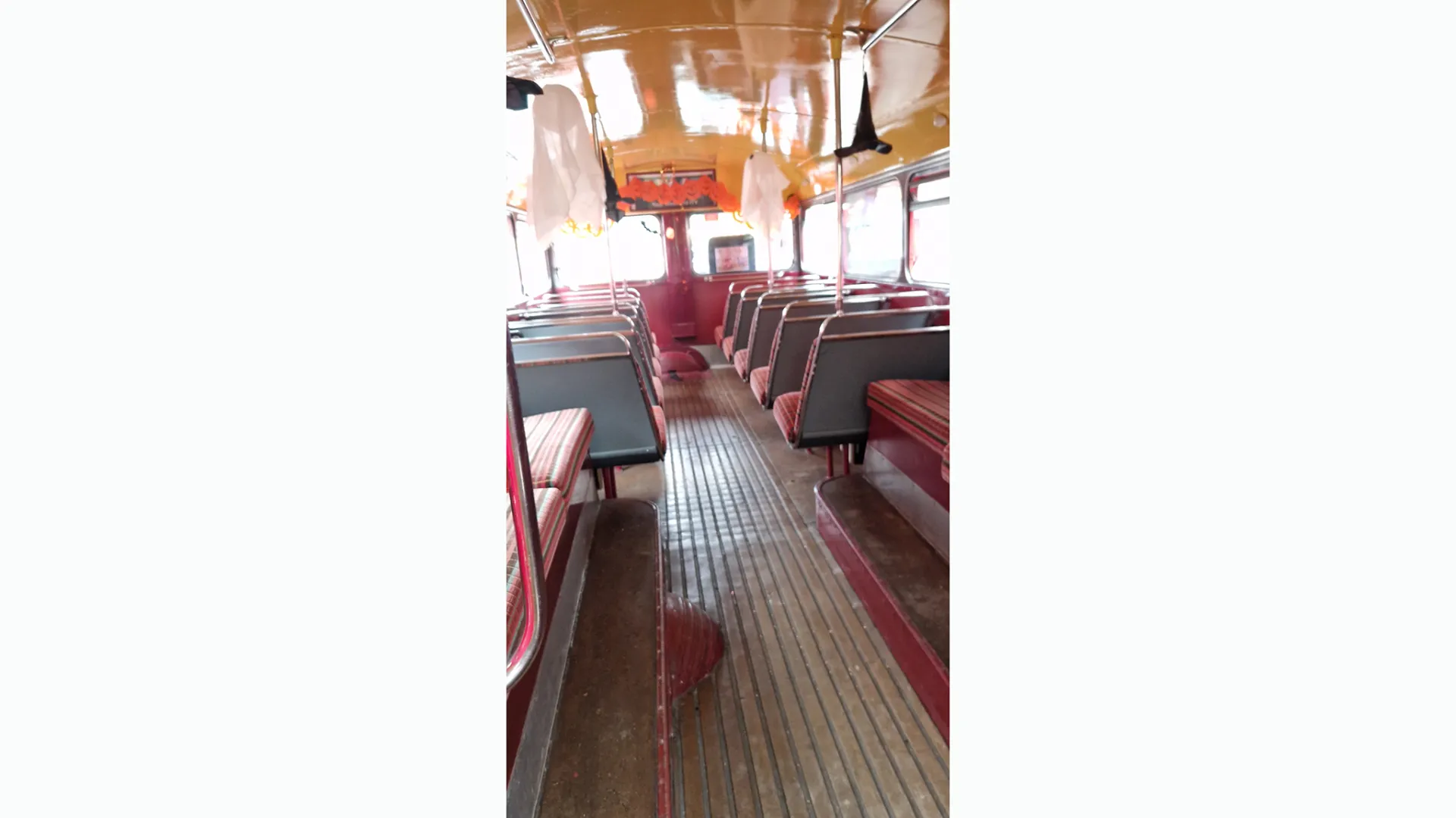 Routemaster Bus interior upper deck