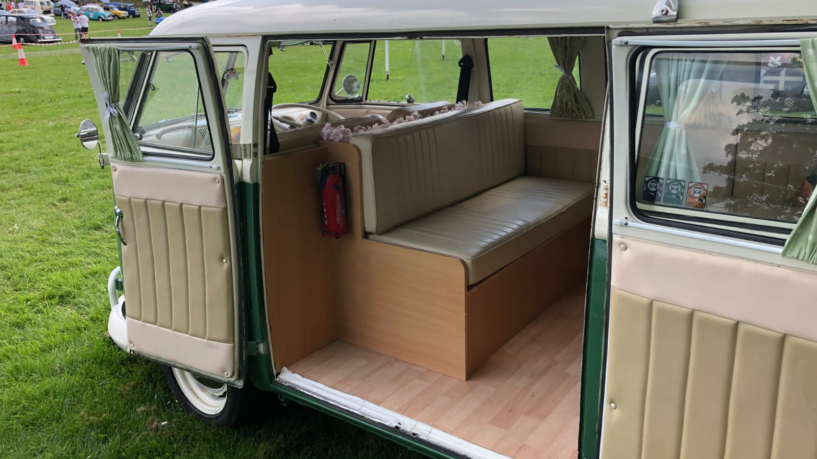 Classic Retro VW Campervan interior