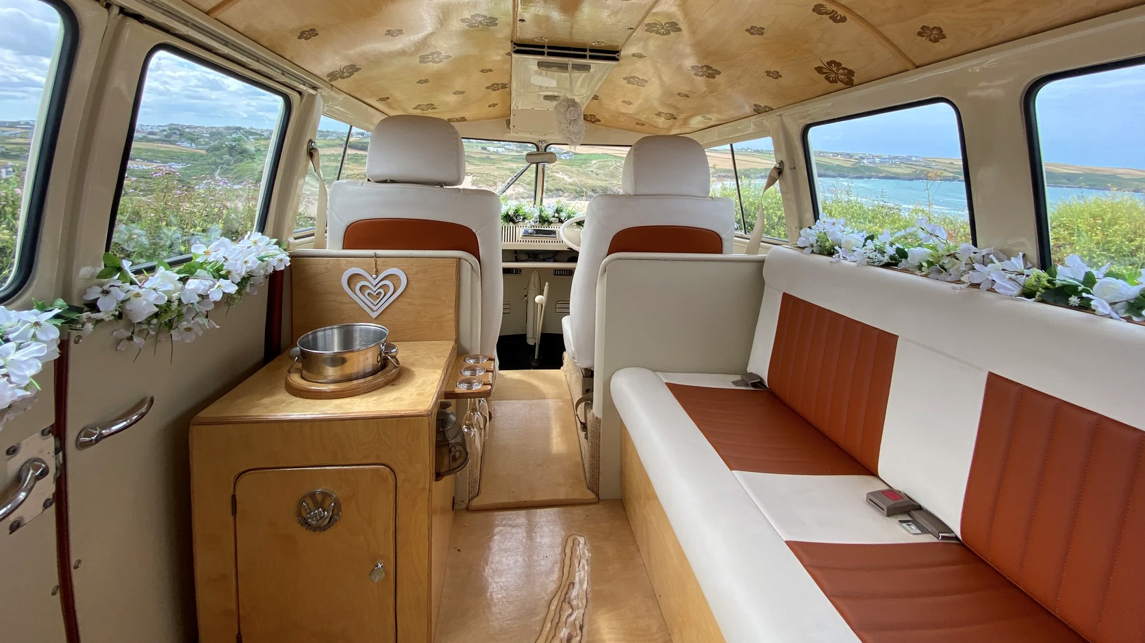 classic VW campervan interior