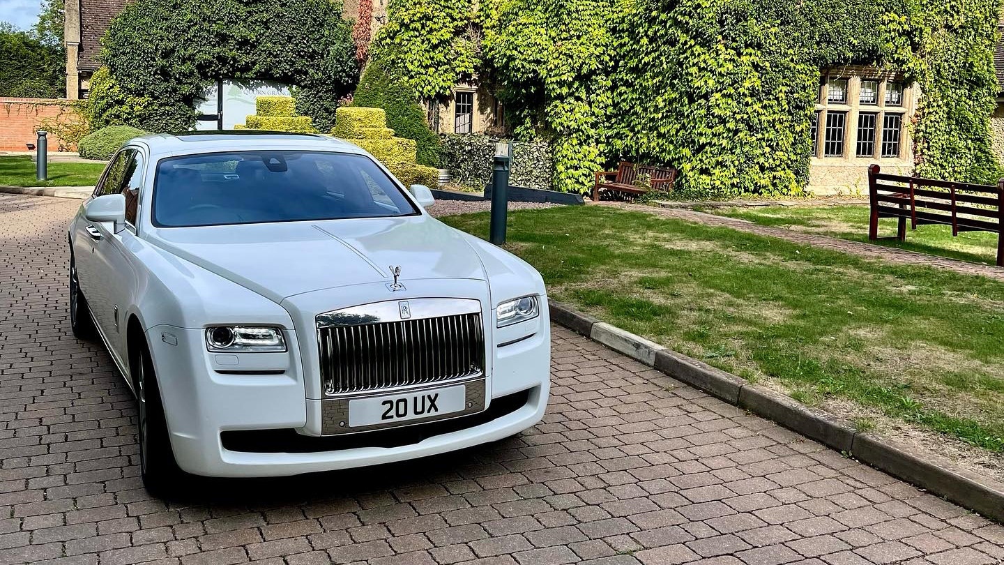 Modern White Rolls-Royce Ghost