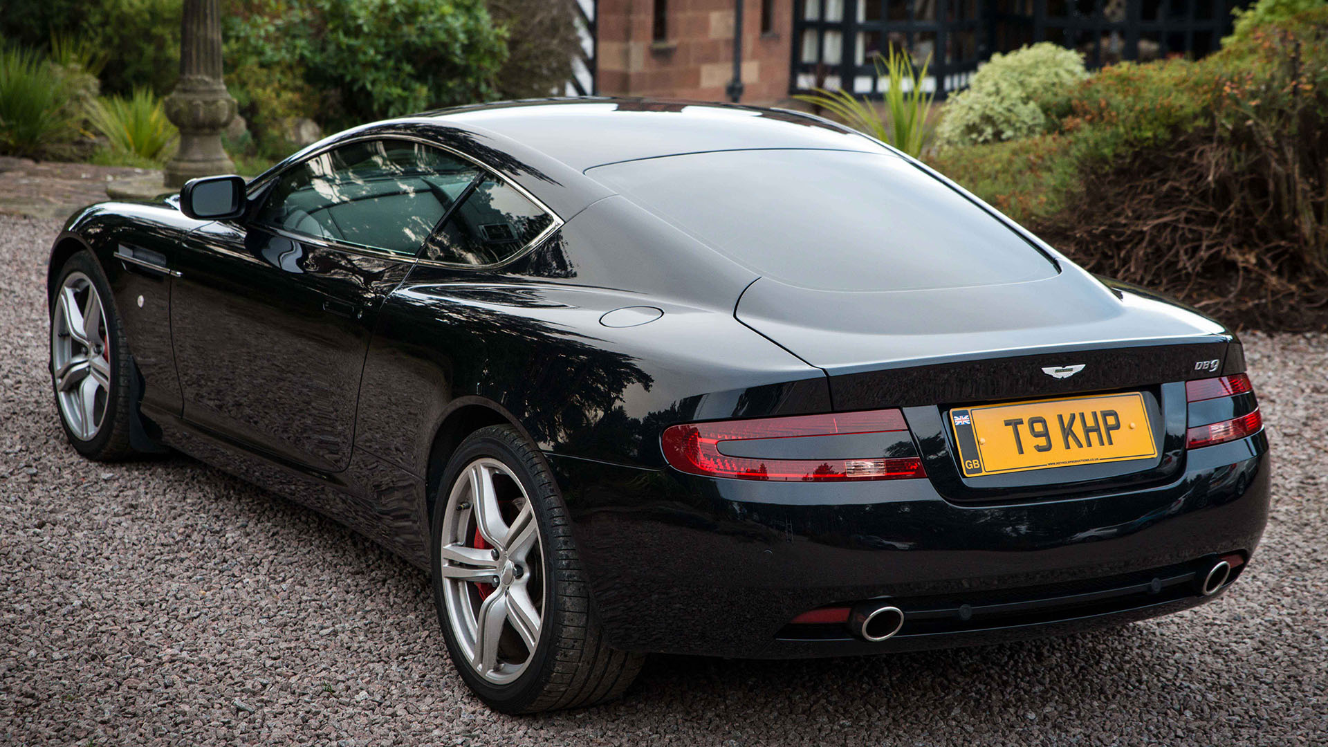 Black Aston Martin rear view