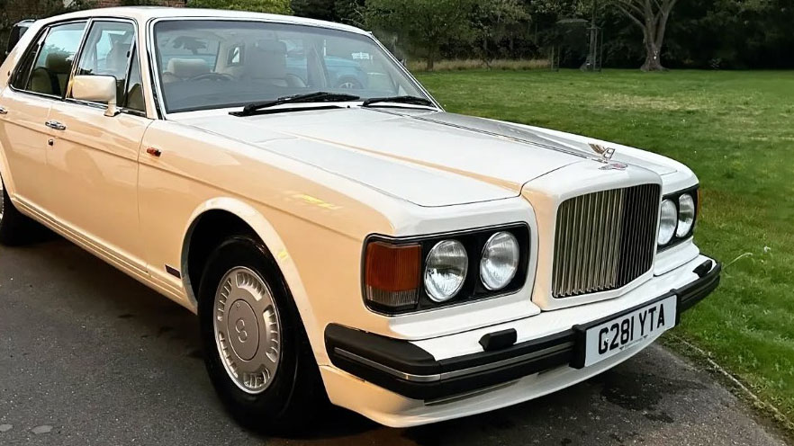 Old English White Classic Bentley Turbo R