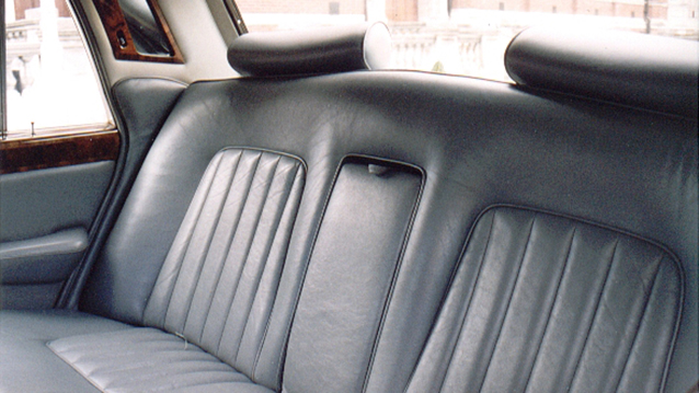 rear interior seat in Rolls-Royce Silver Shadow II