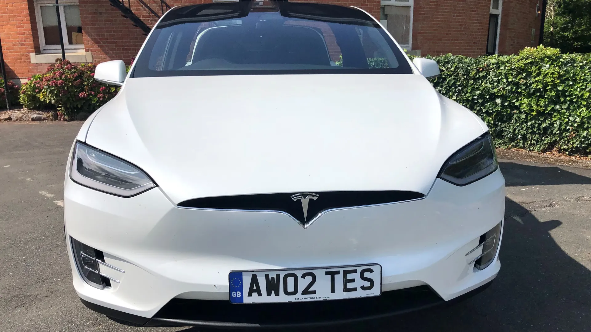 Front view of Tesla X