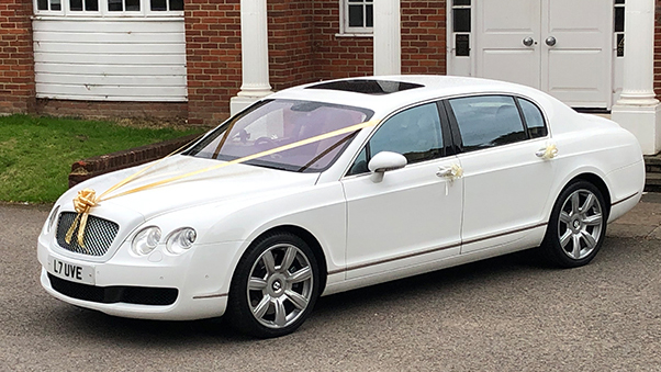 White Bentley Flying Spur