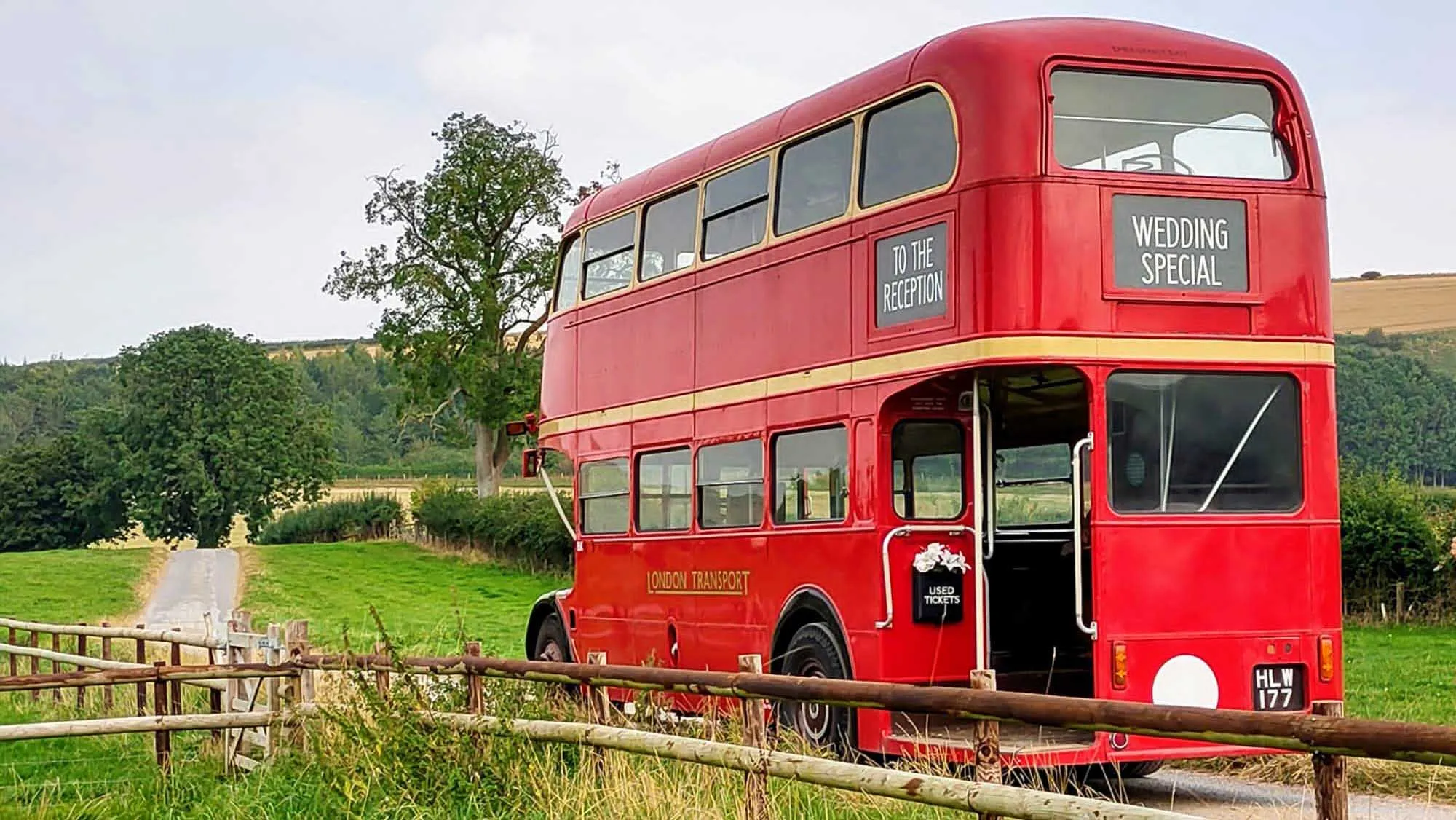 Vintage Double Decker Wedding Bus